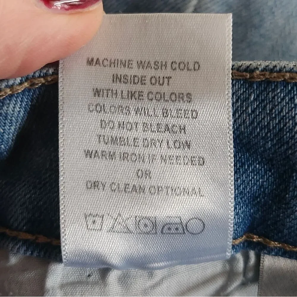 Vervet Blue, Light Blue Wash, Distressed, High Rise, Skinny Jeans, 25